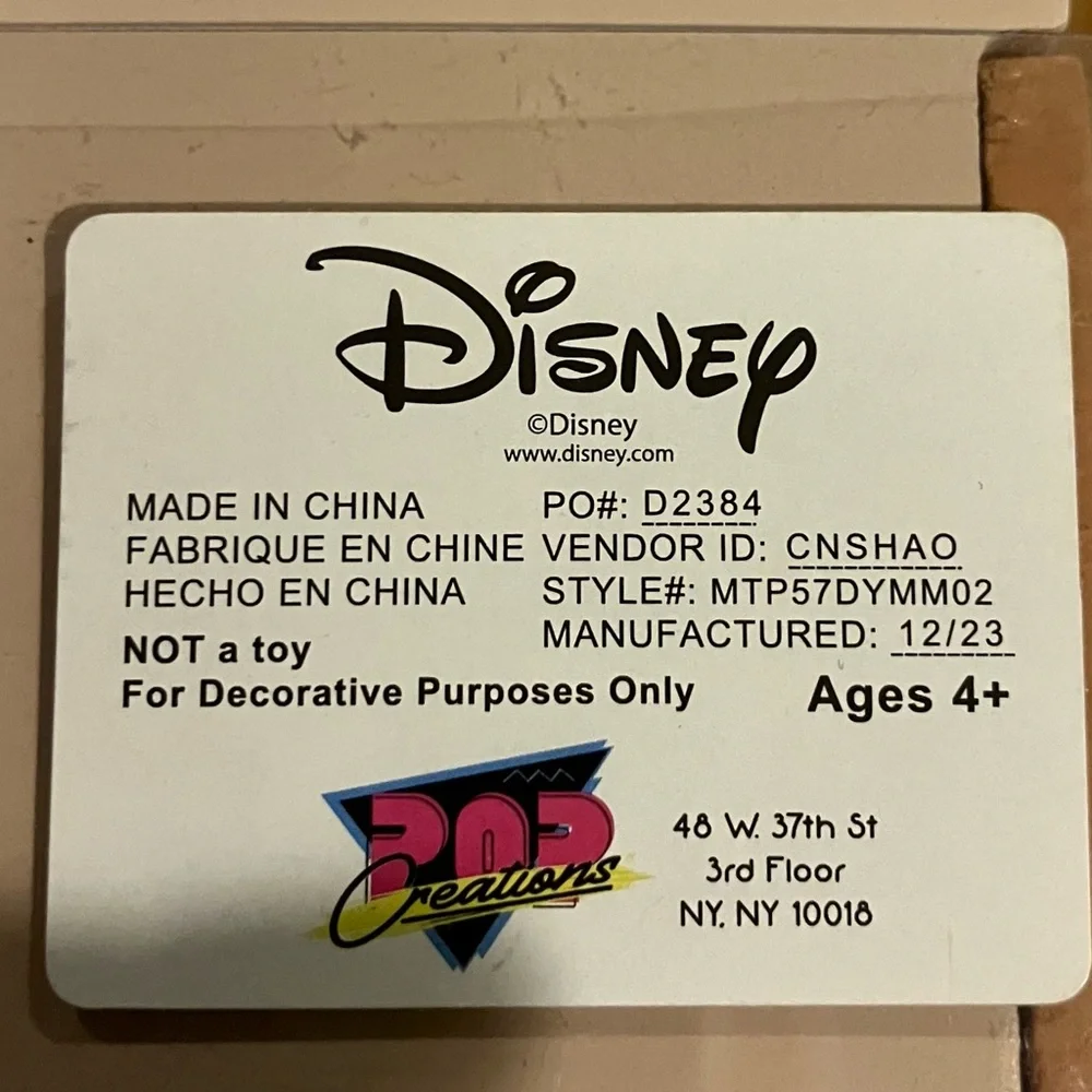 New Disney Perpetual Calendar - Black and Cream Mickey Mouse
